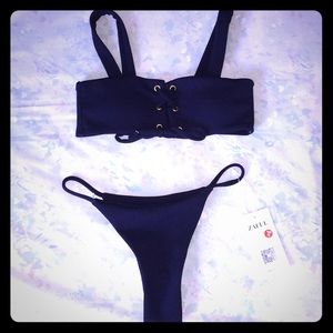 ZAFUL TWO PIECE NAVY BLUE BIKINI